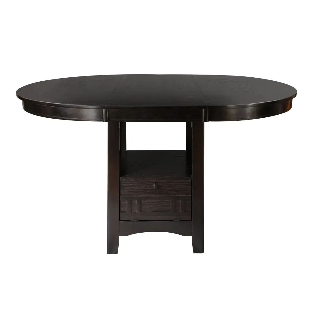 Dark Cherry Finish Counter Height Dining Table Extension Leaf and 2 Chairs kanepe