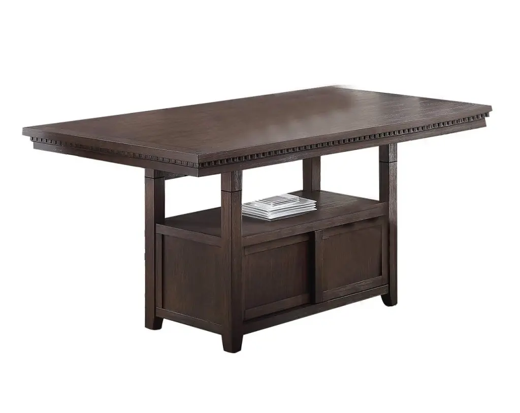 Dining Room Home Decor Counter Height Dining Table Rustic Espresso Finish kanepe