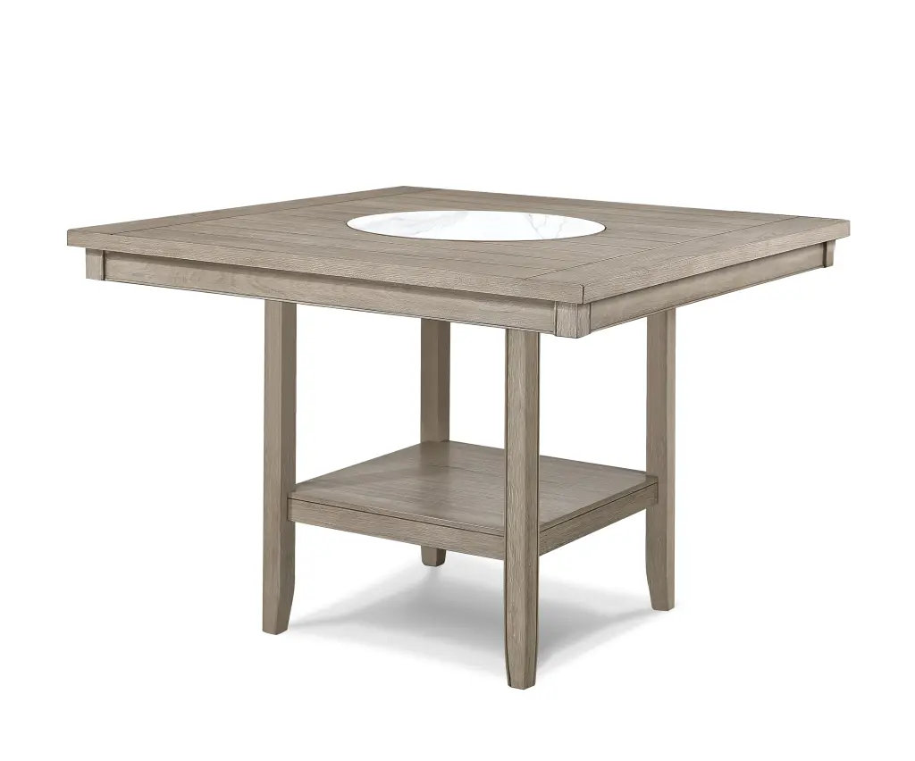 1 Piece Contemporary Transitional Counter Height Dining Table 20 Inch Farmhouse Base kanepe