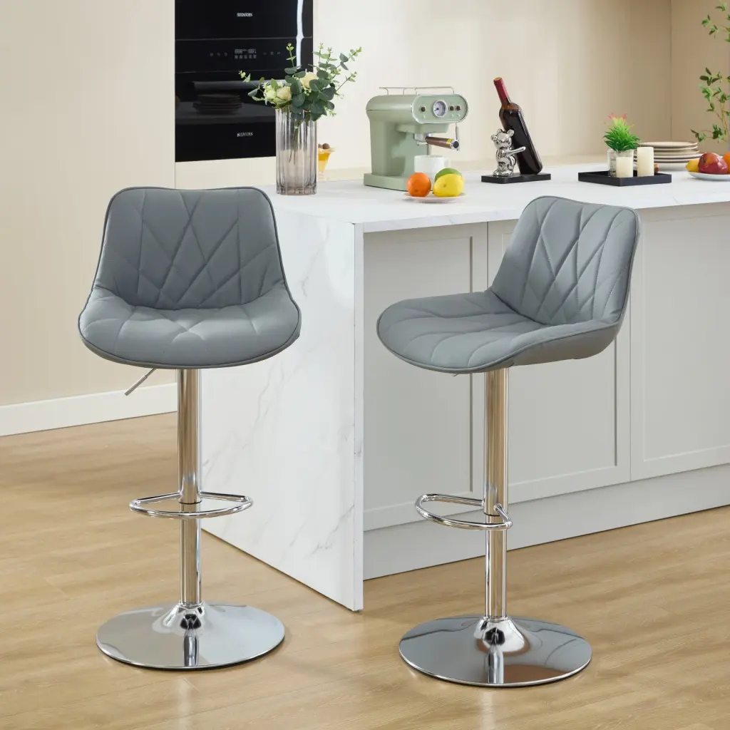 Customizable Swivel Counter Height Bar Stools Kitchen Island a-a furniture
