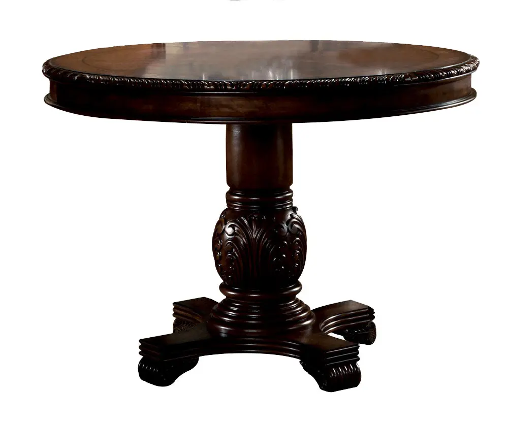 Chateau De Ville Counter Height Table Espresso Solid Wood Dining Table acme onsite store