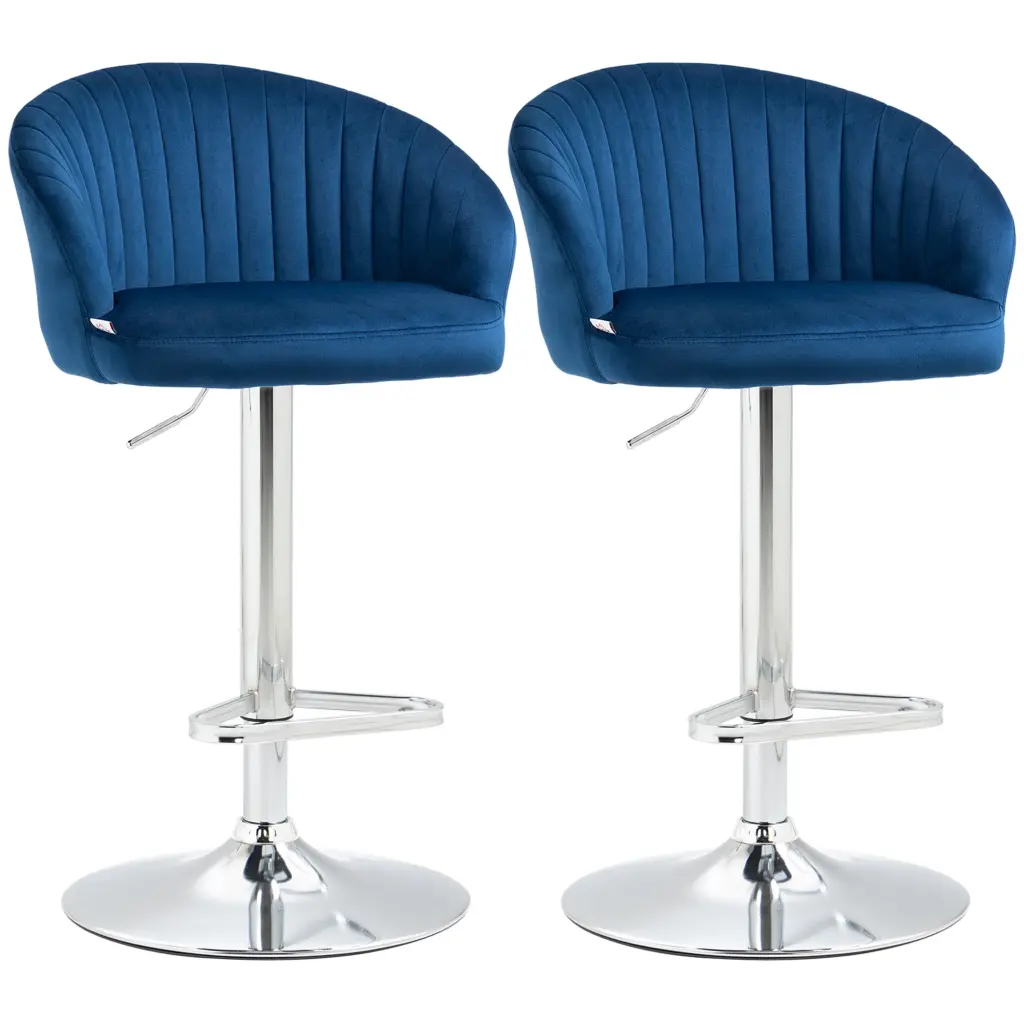 Homcom Customizable Bar Stools Set 2 Modern Counter Height Barstools aosom business