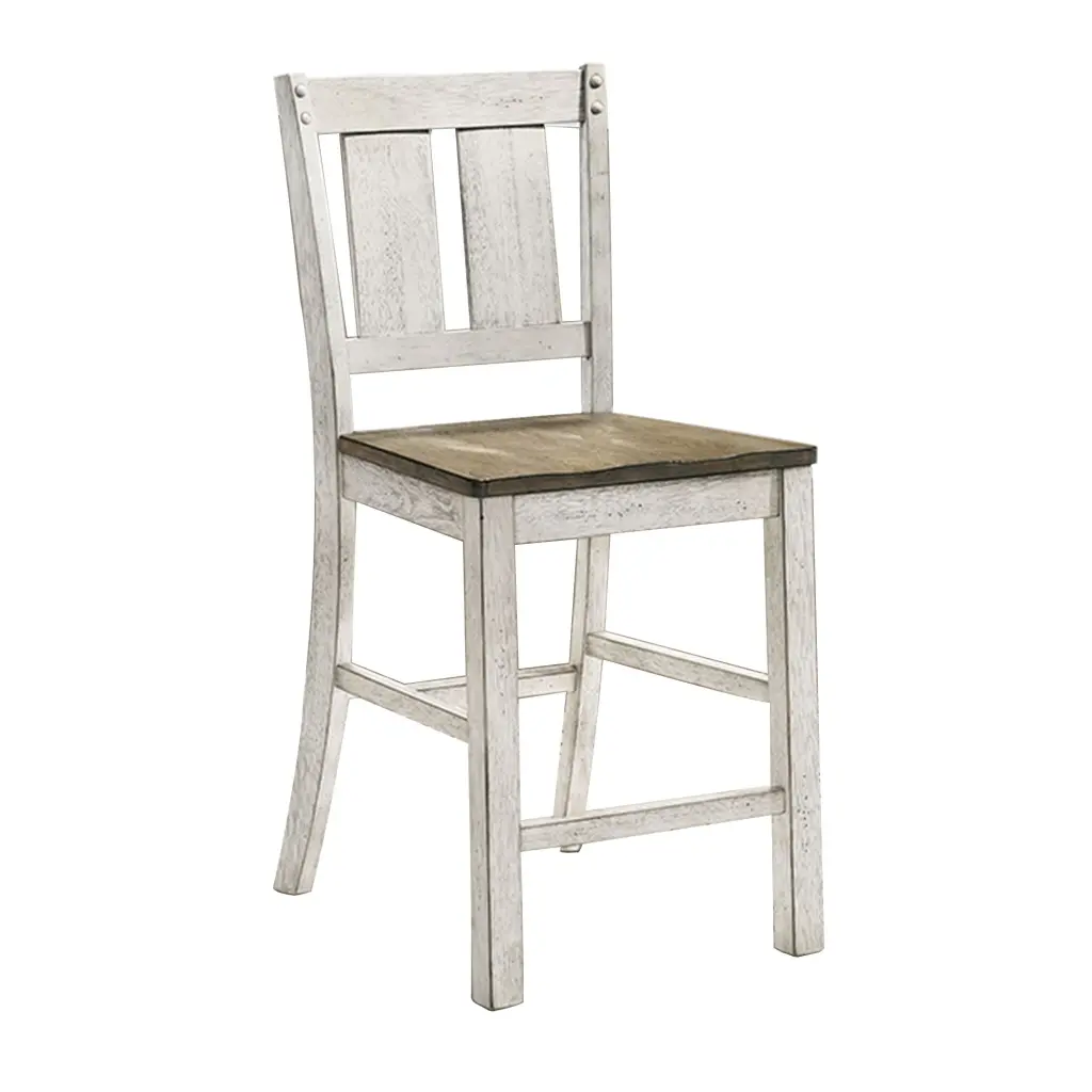 24 Inch Counter Height Chair Set 2 Ash Brown Solid Wood Antique Finish Bar Stools royal hampton
