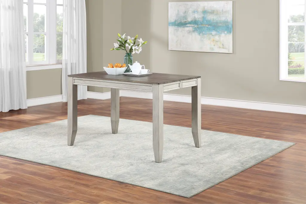 Abacus Counter Table Dark Brown Wood Kitchen or Bar steve silver furniture