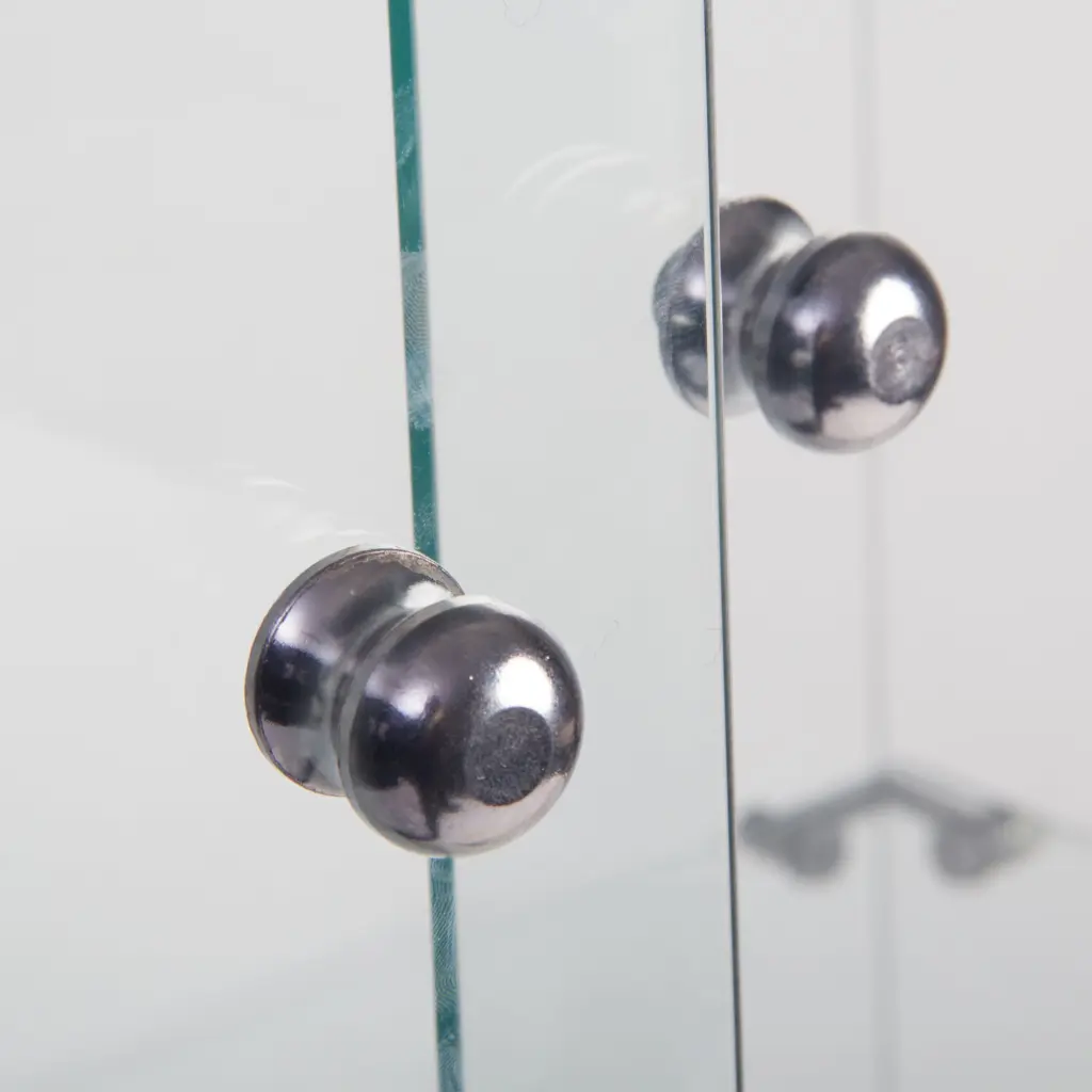 Two Door Crystal Display Cabinet 2 Shelves Floor Standing Curio Cabinet love flying