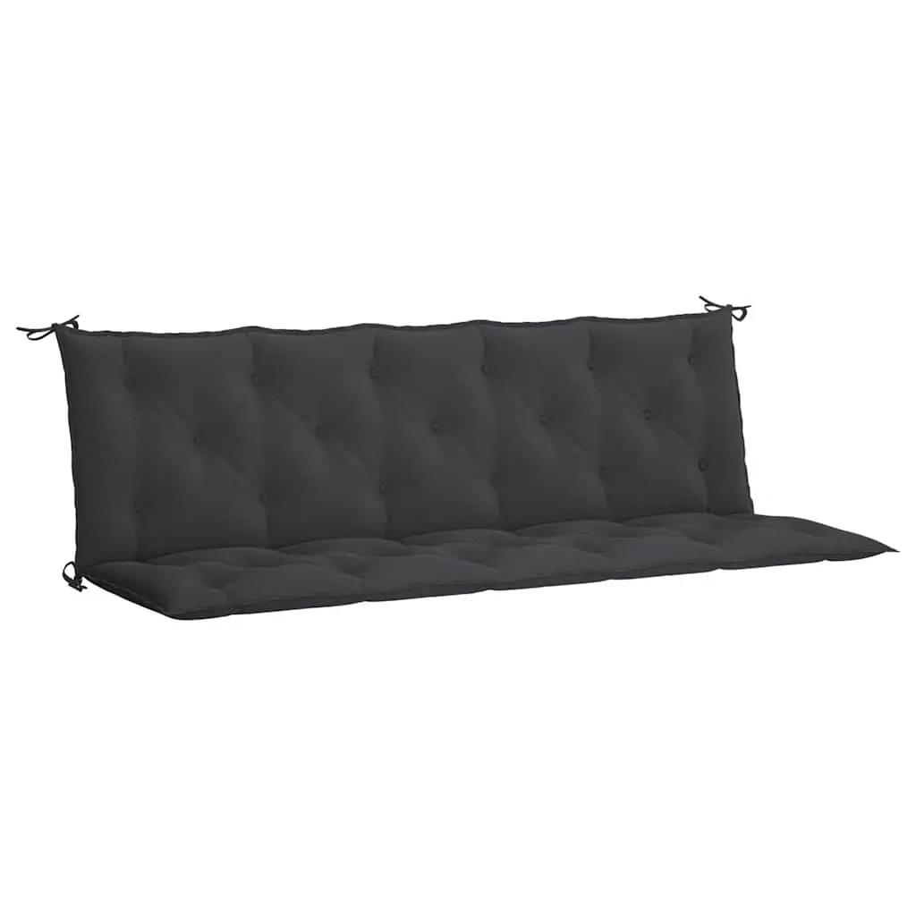 Garden Bench Cushion Black 70.9x19.7x2.8 Inches Oxford Fabric Outdoor Seat Pad