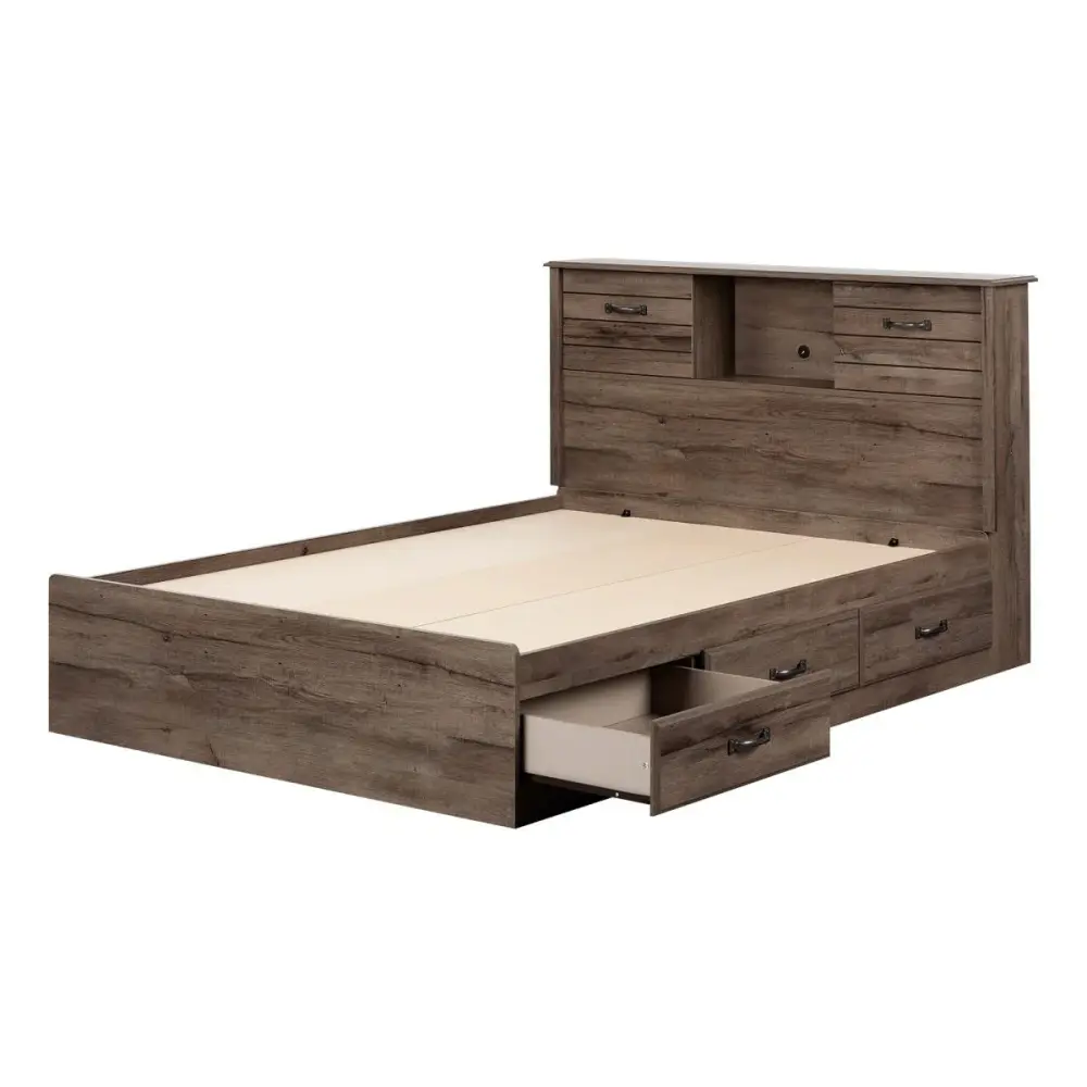 Double Bed and Headboard Set - Ulysses Fall Oak