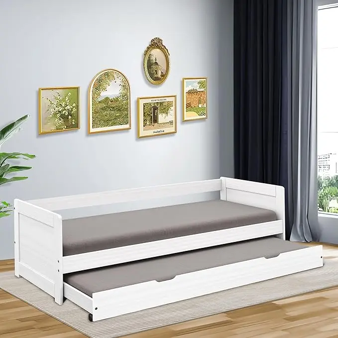 Twin Daybed Trundle Modern Timber Daybed Armrest singularity
