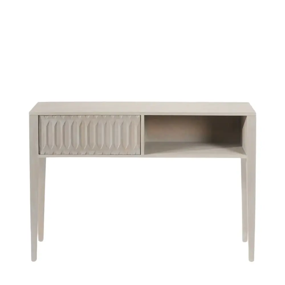 Karo Console Table - Airy Grey Mango Wood - Decorative Accent Piece