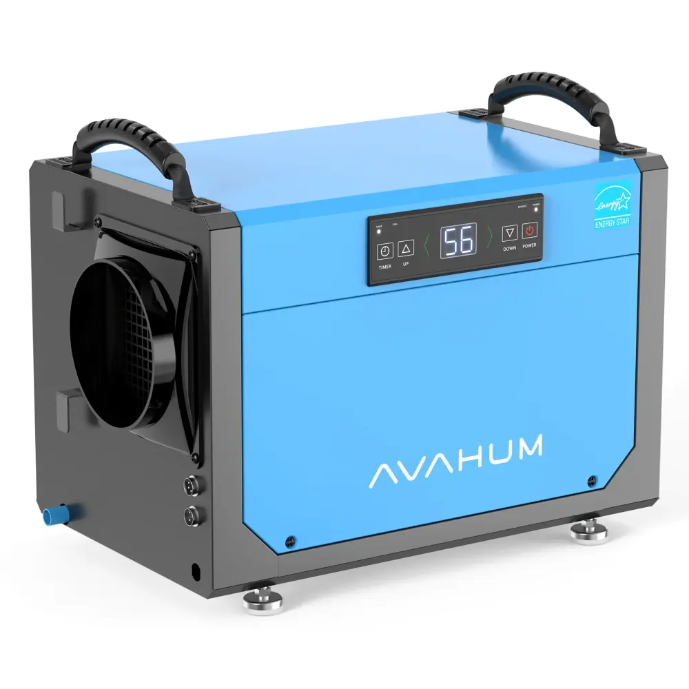 AVAHUM 113 Pints Crawl Space Dehumidifier Basements, Commercial Dehumidifier Drainage Hose, Coverage Area 1300 Sq.ft