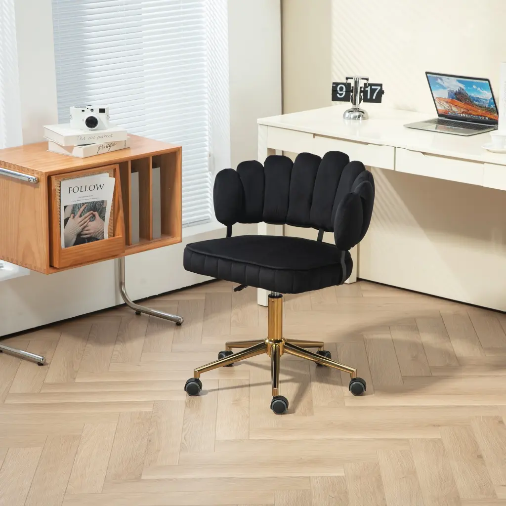 Coolmore Velvet Home Office Desk Chair Modern Cute Computer Chair coolmore w-395
