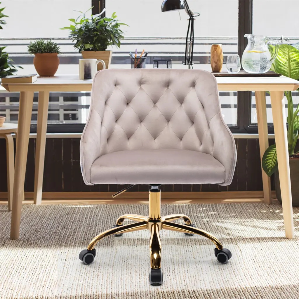 Coolmore Velvet Home Office Desk Chair Modern Cute Computer Chair coolmore w-395