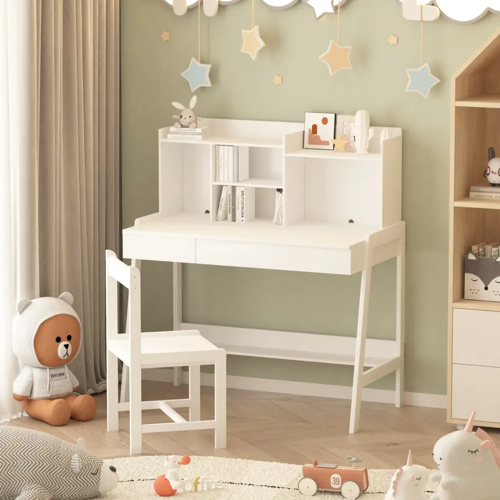 Modern Timeless Desk Children's Solid Wood Desk Bedroom Boy And Girl Study Table jxy furniture