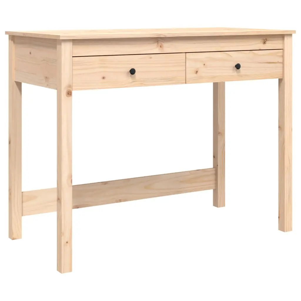 39.4x19.7x30.7 Inch Solid Wood Pine Desk Drawers Home Office