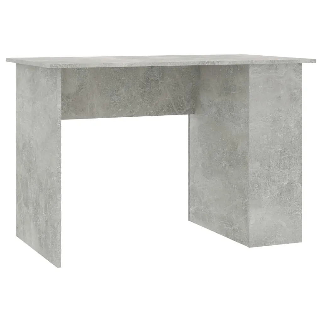 Concrete Gray Desk 43.3 x 23.6 x 28.7 Inches Engineered Wood