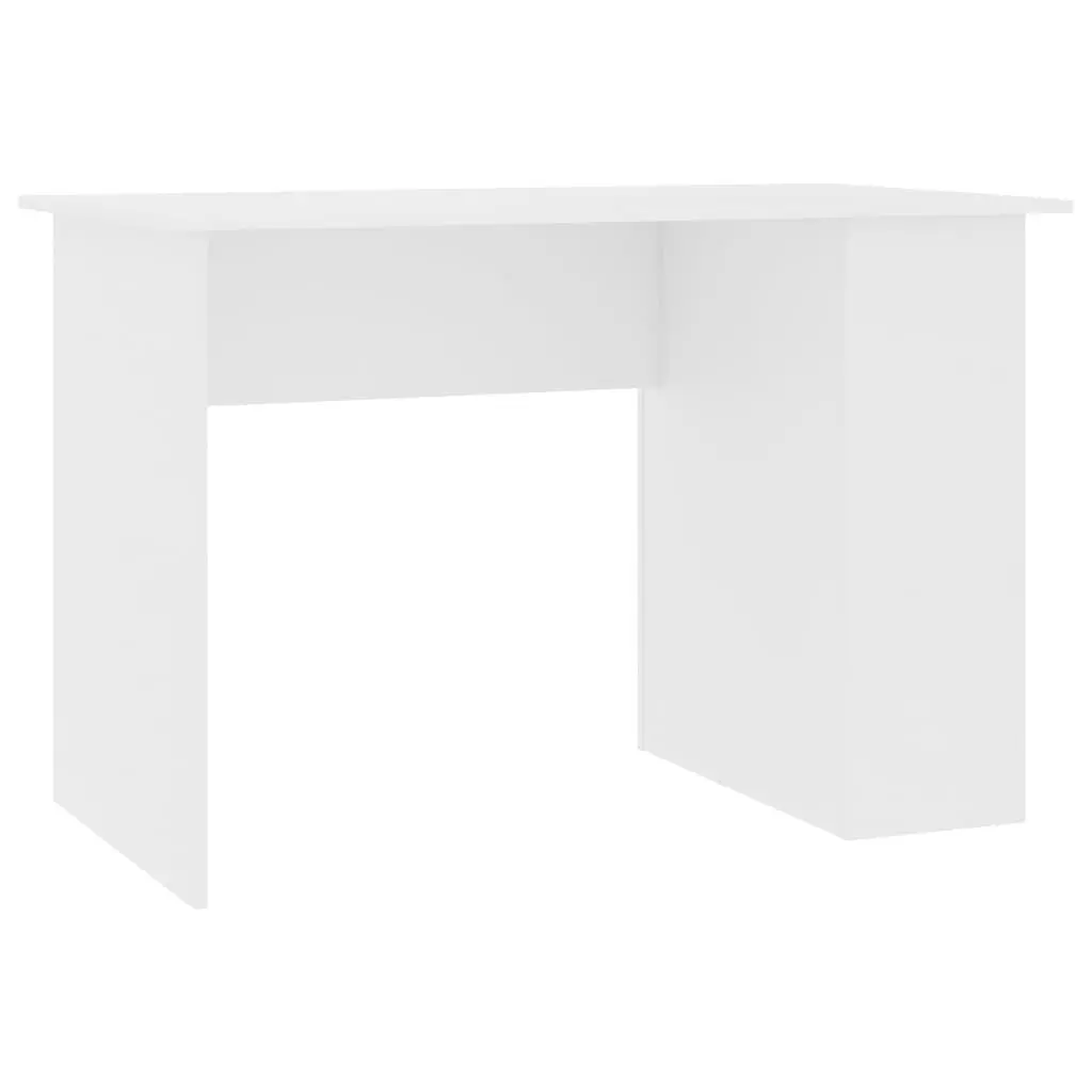 Desk White 43.3x23.6x28.7 Inches Engineered Wood Compact Workstation