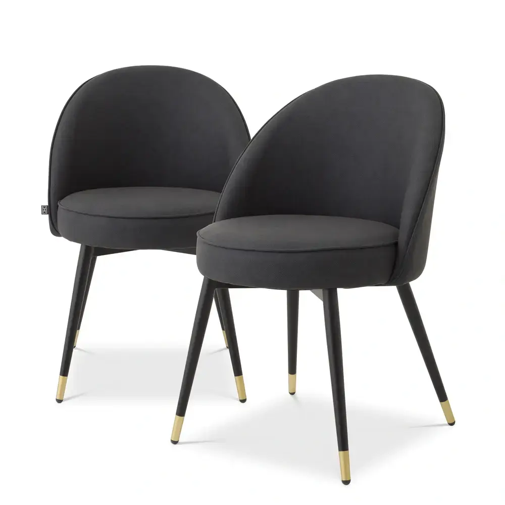 Cooper Place 2 Dining Chairs - Grey Faux Leather