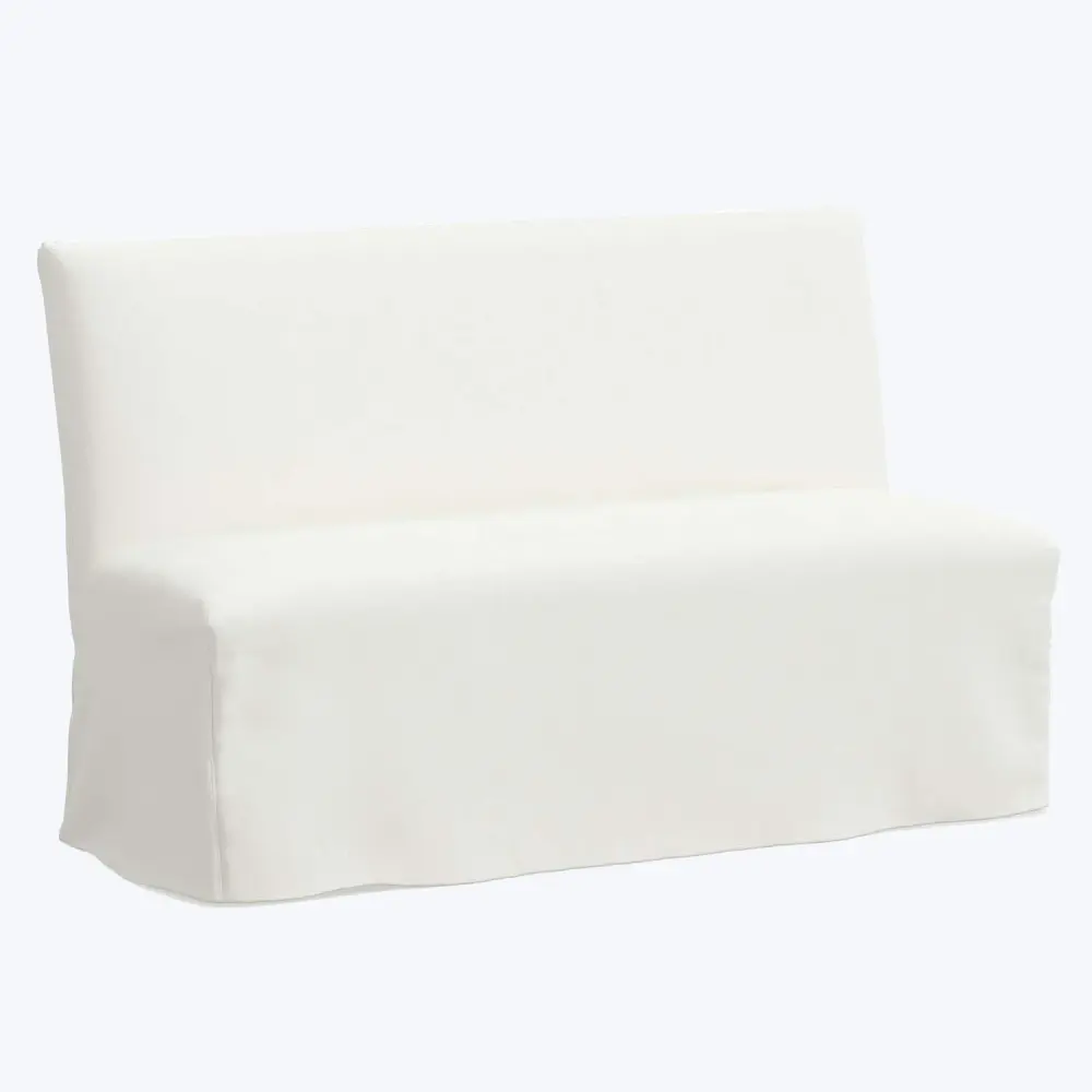 Elastic Hem Slipcover Dining Banquette
