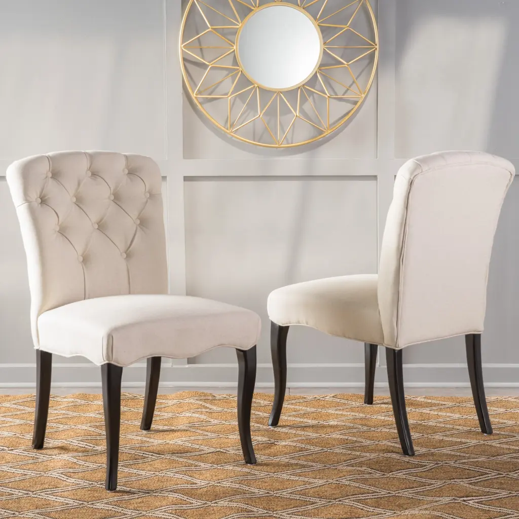 Dining Chair Black White Wood Material Modern Kitchen Chair comfortcove-can