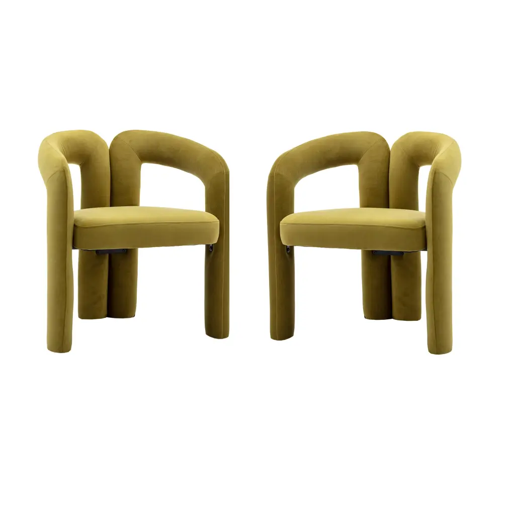 Coolmore Contemporary Velvet Fabric Upholstered Accent Dining Chair coolmore w-395