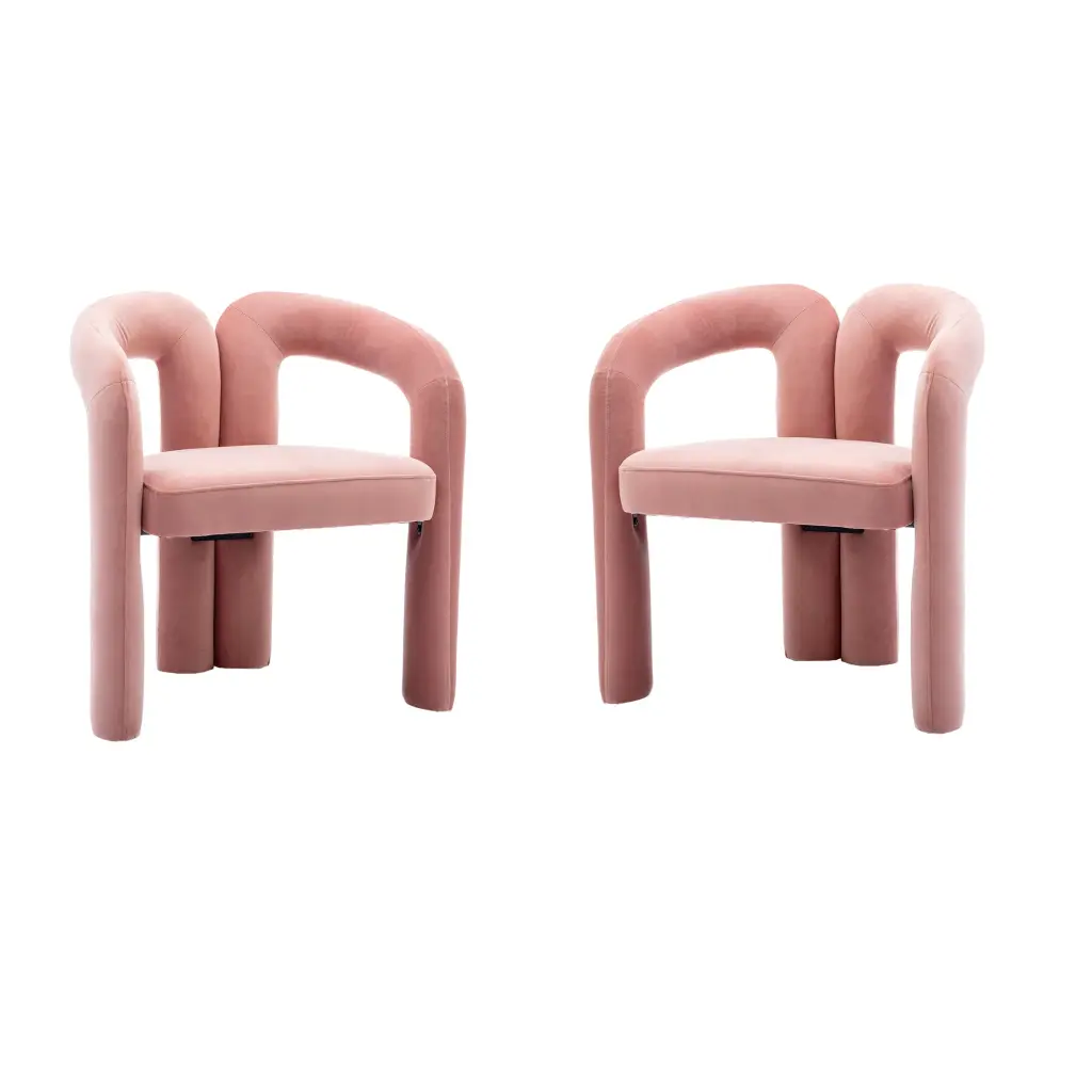 Coolmore Contemporary Velvet Upholstered Accent Dining Chair coolmore w-395