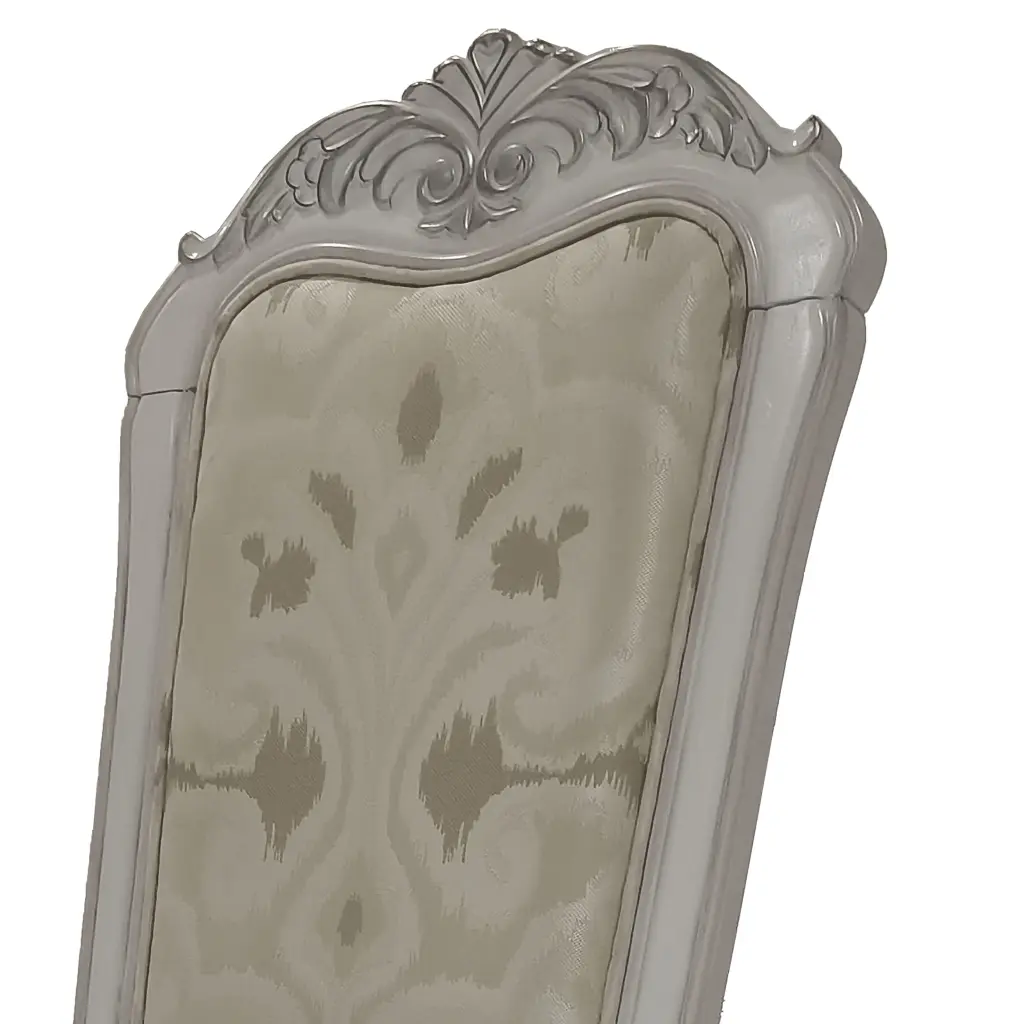 Ivory and Bone White Tufted Side Chair Set 2 Dining Room furniture max