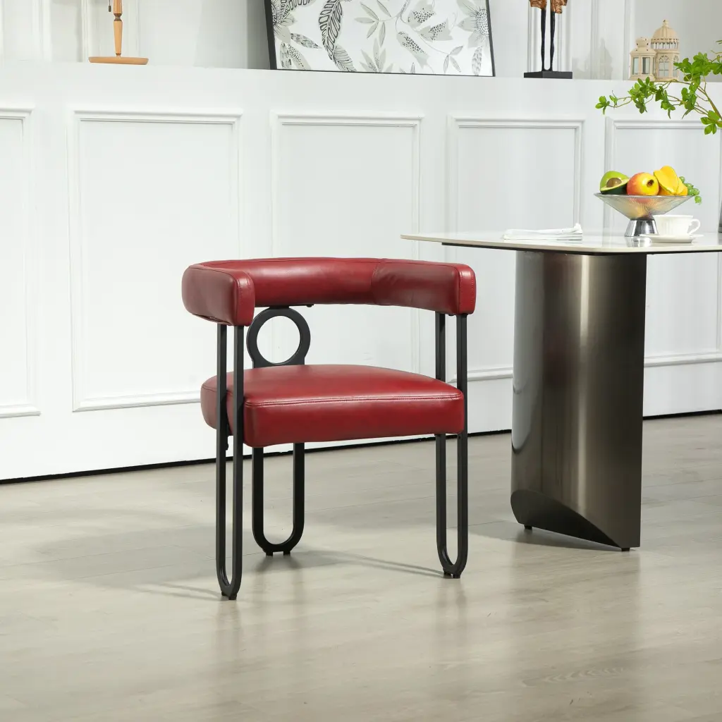 Coolmore Contemporary Chenille Fabric Upholstered Accent Dining Chair house hold-w1588