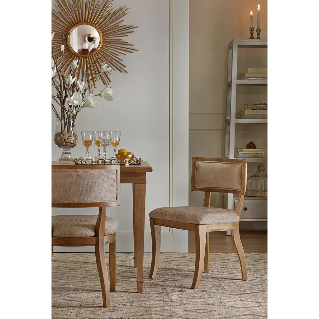 Dining Chair Set 2 Beige Light Natural Polyester jla