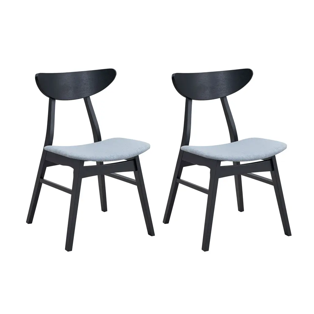 Wooden Dining Chairs Set 2 Modern Soft Upholstered Kitchen Side Chairs justone