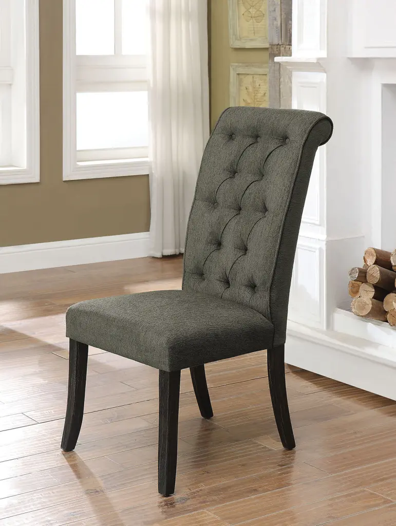 Dining Room Home Decor Contemporary Rustic Style Gray Upholstered Chairs kanepe