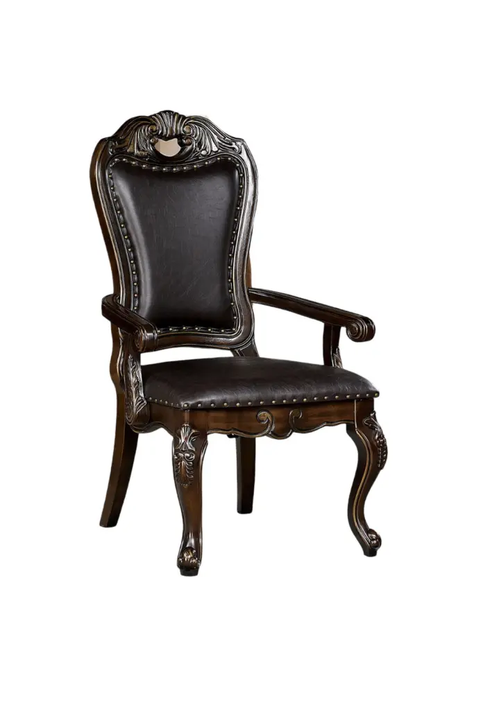 Luxurious Classic Design 2-Piece Arm Chairs Walnut Solid Timber Dining Room kanepe