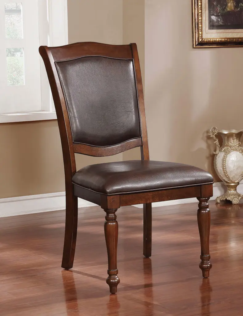 Opulent Traditional Dining Chairs Brown Cherry Solid Wood Espresso Finish kanepe