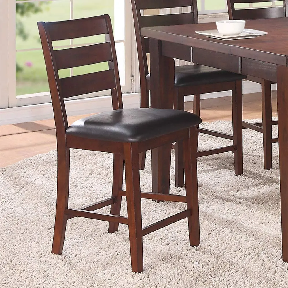 Set 2 Chairs Dining Room Home Decor Antique Walnut Timber Finish Cushioned kanepe
