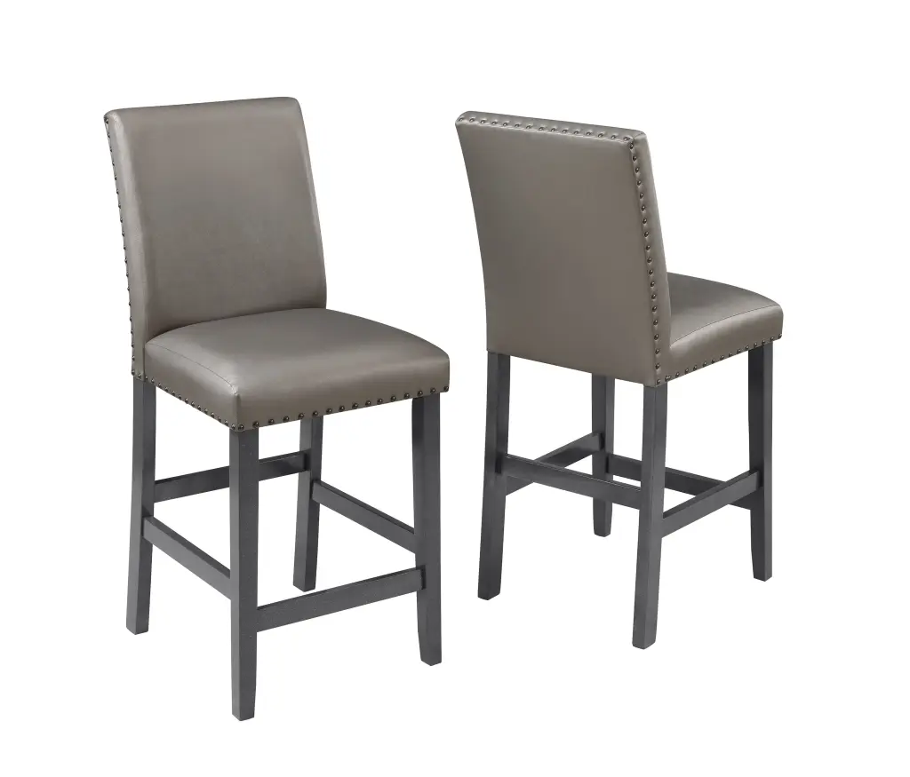 Traditional Modern 2Pc Set Counter Height Dining Side Chairs Upholstered kanepe