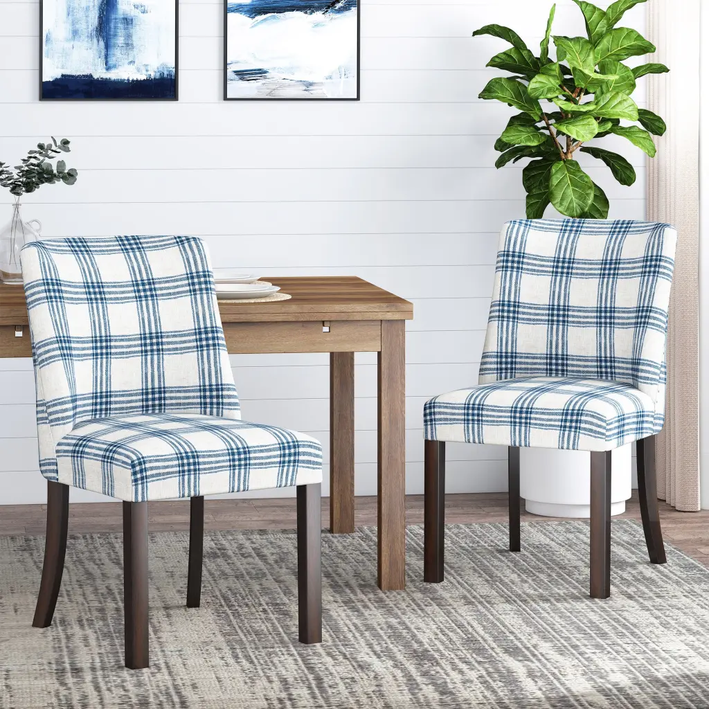 Harman Dining Chair Blue Fabric nh-cloudhouse