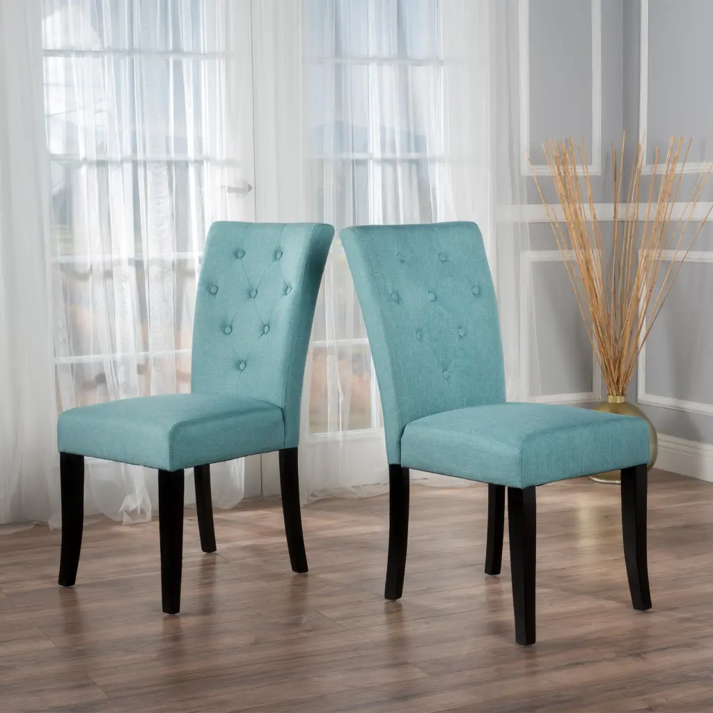 Set 2 Blue Modern Dining Chairs Kitchen And Dining Room nh-perfect home