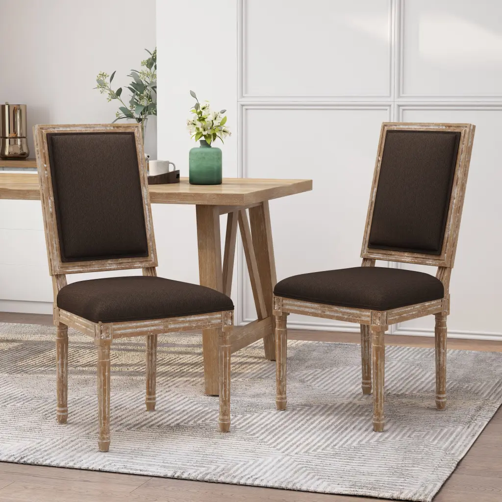 Dining Chair Brown Material Kitchen and Dining Room nh-purenest