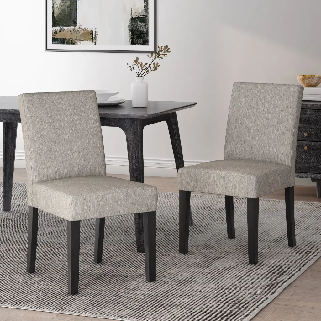 Light Grey Fabric Dining Chair nh-purenest