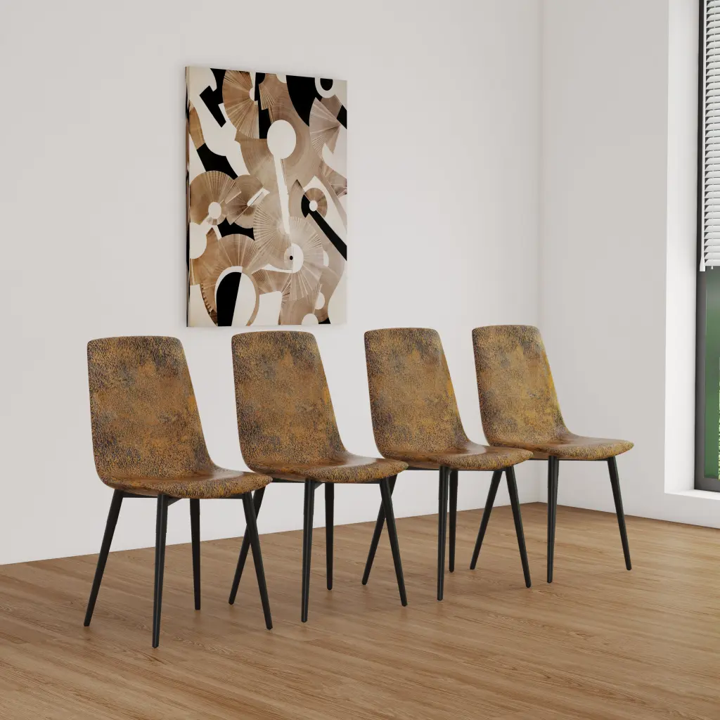 Dining Chairs Set 4 Modern Kitchen Upholstered Dining Room Chairs nuoli furniture
