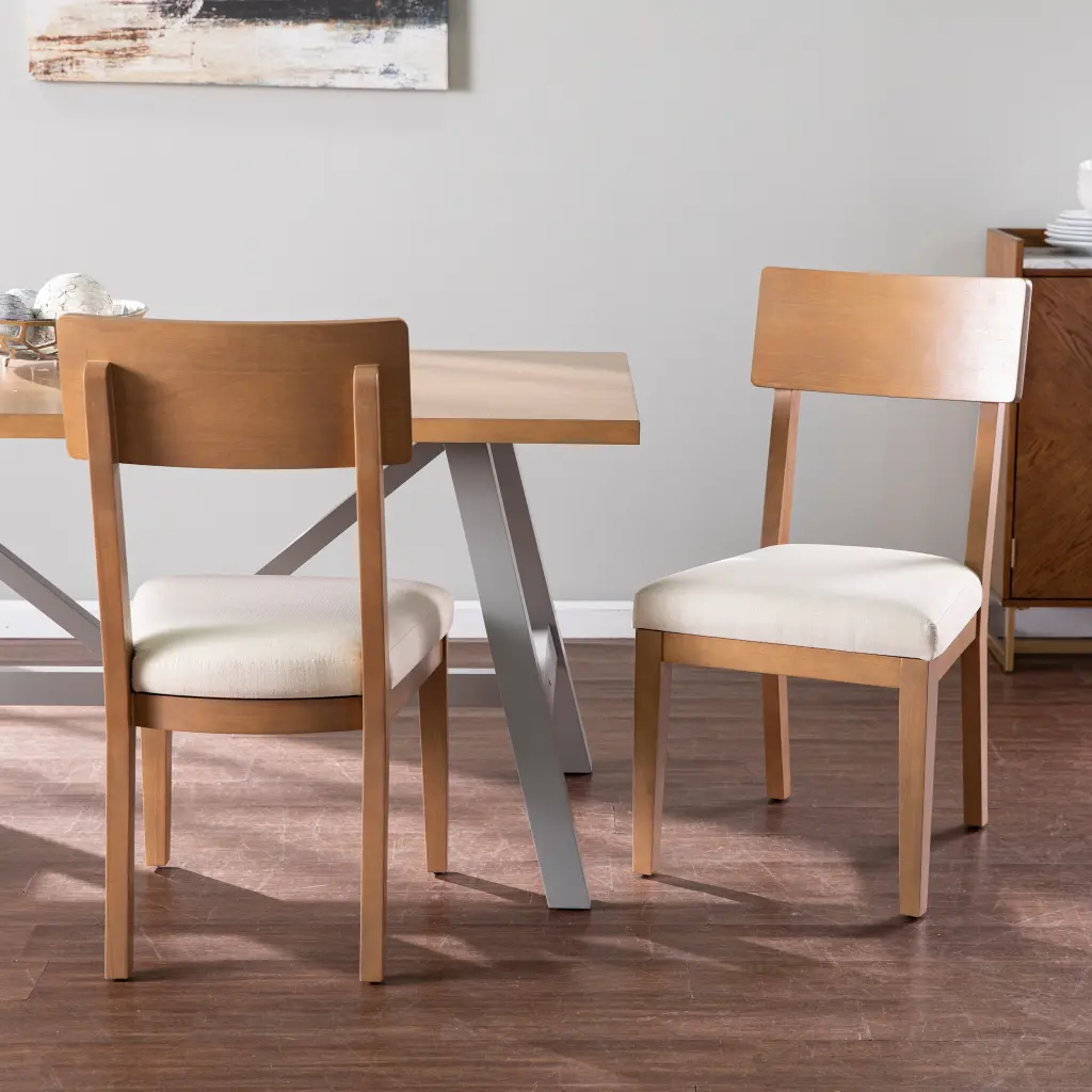 Hambleden Dining Chairs Cushions 2Pc Set Natural Mdf sei