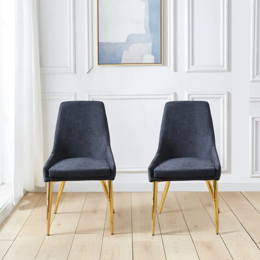 Dining Chairs Set 2, Upholstered Armless Accent Chairs, Classic Design w1241 artisan furniture