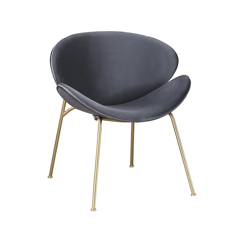 Set 2 Velvet Dining Chairs Upholstered Living Room Accent Chairs Basket w1241 artisan furniture