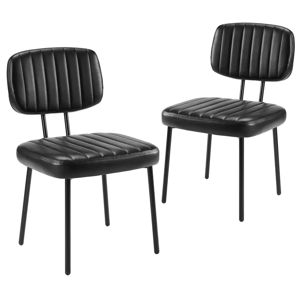 Mid Century Modern Upholstered Dining Chairs Kitchen Accent Chairs Set 2 w2201
