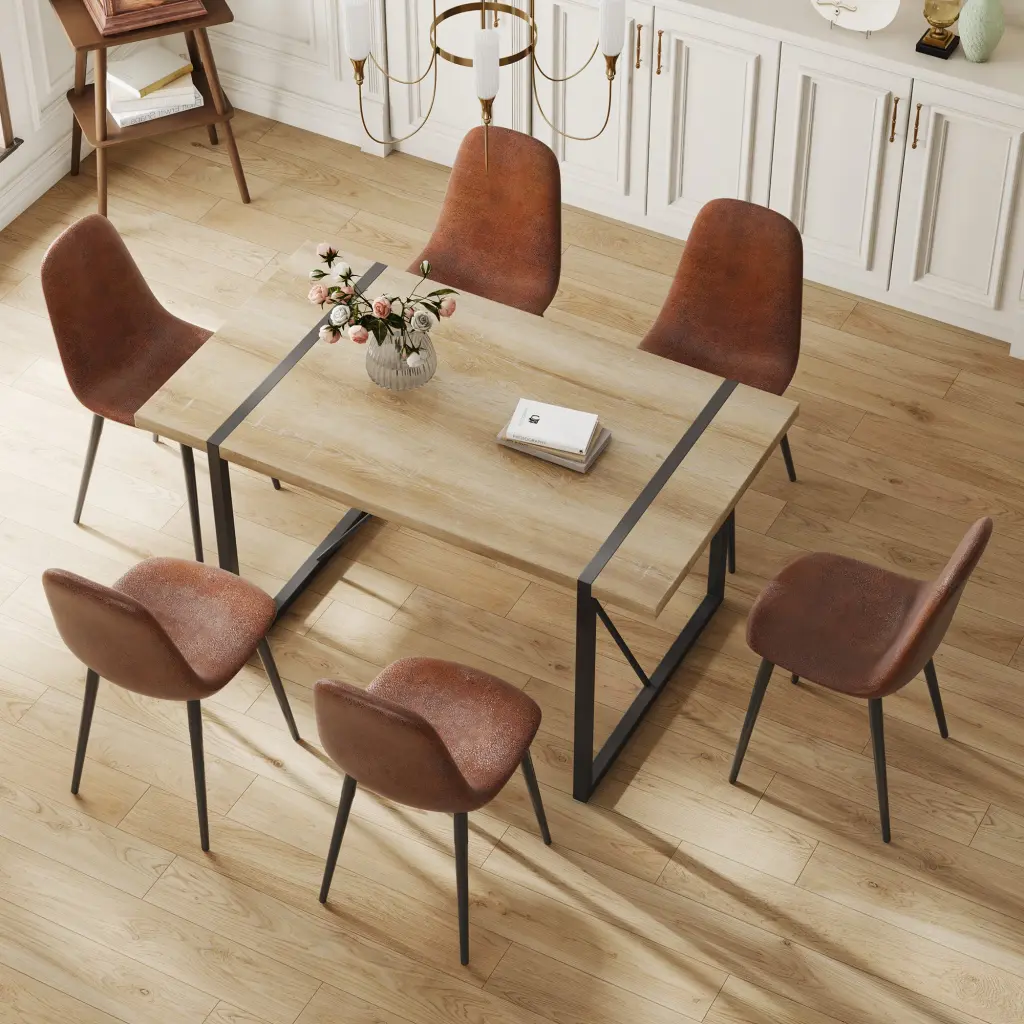 Table And Chair Set, Upholstered Side Chairs Modern Medieval Style droom w-1151