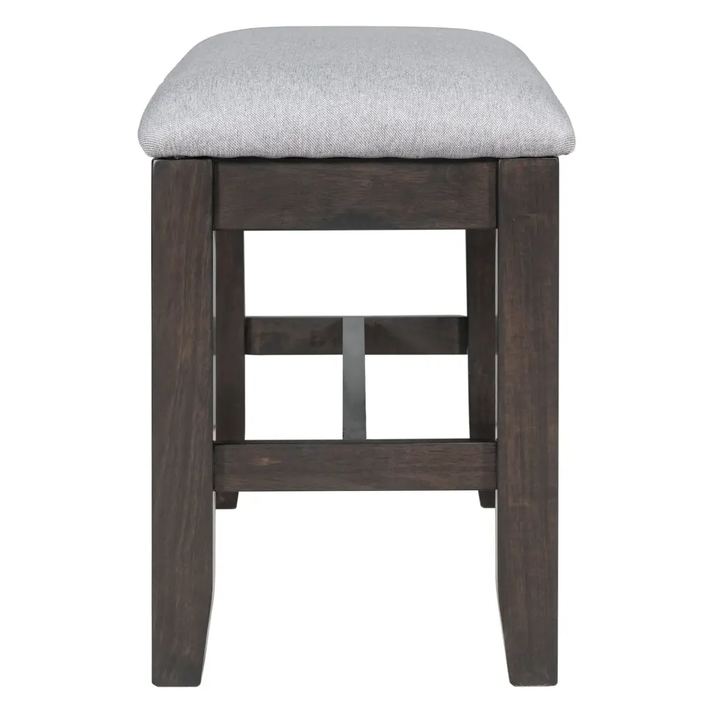 6 Piece Family Dining Room Set Solid Wood Space Saving Collapsible Table trexm