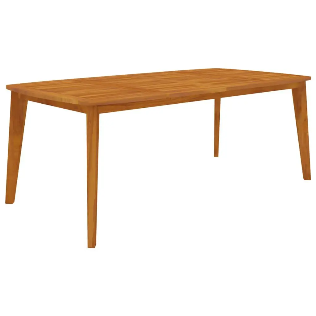 78.7 Inch Solid Acacia Wood Patio Table Outdoor Dining Table Weather Resistant