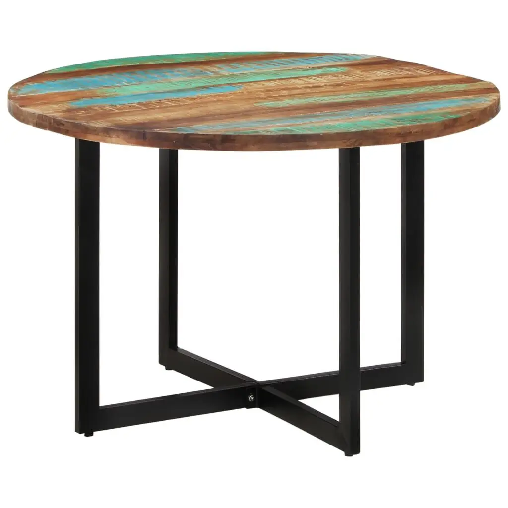 Dining Table 43.3x29.5 Inches Solid Reclaimed Wood Kitchen Table