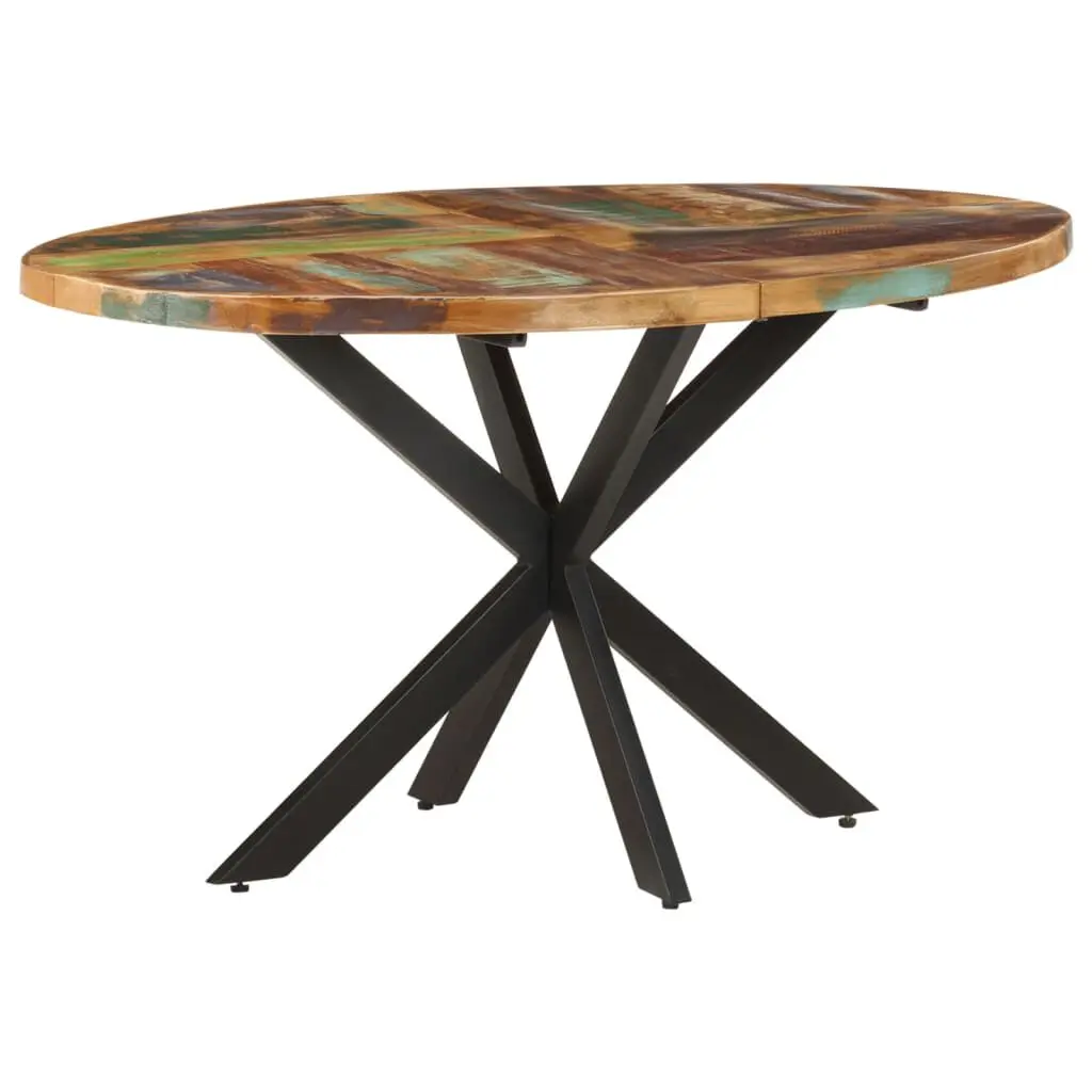 Dining Table 55.1x31.5x29.5 Inches Solid Reclaimed Wood Farmhouse Table