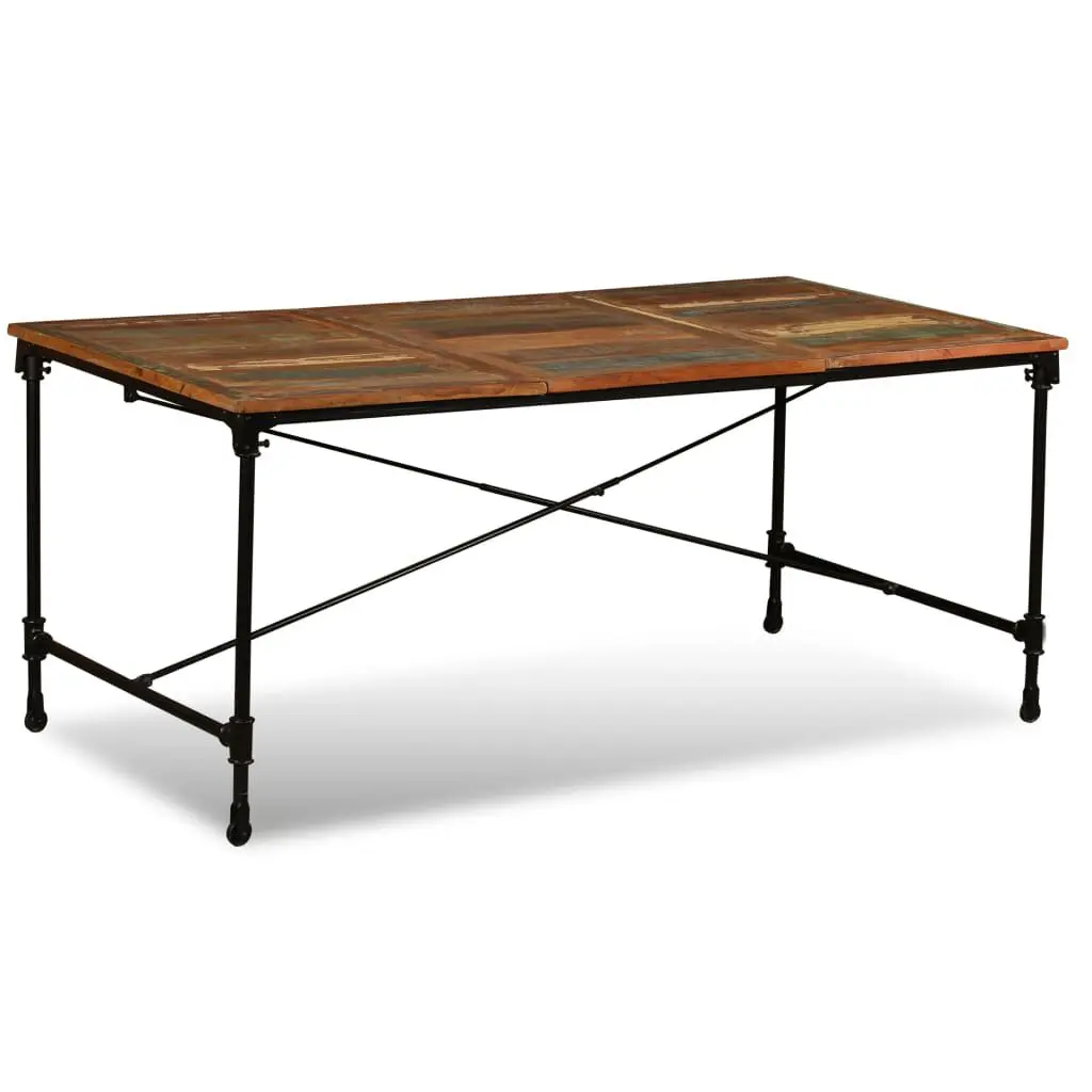 Dining Table 70.9 Inches Solid Reclaimed Wood Rustic Farmhouse Table