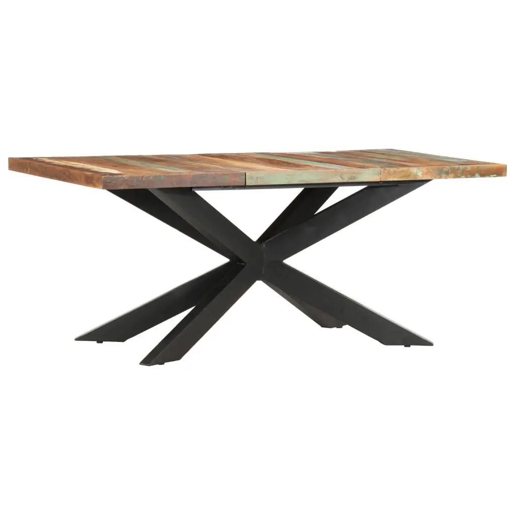 Dining Table 70.9x35.4x29.9 Inches Solid Reclaimed Wood Farmhouse Table
